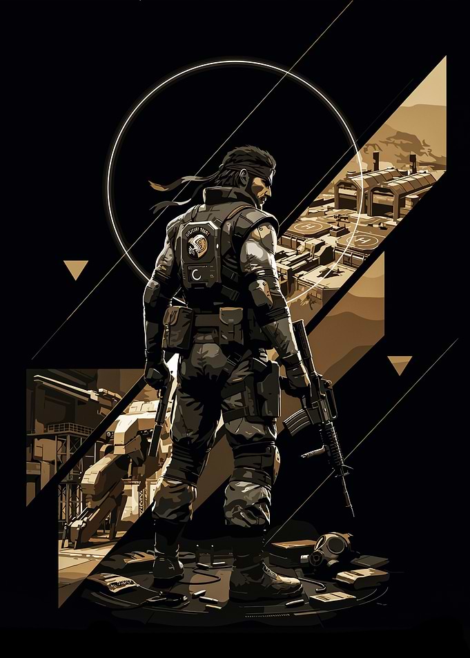 Solid Snake Tactical Metal Gear Solid Art