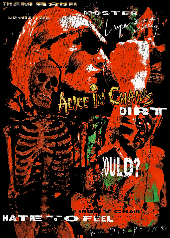 Alice in Chains Grunge Poster