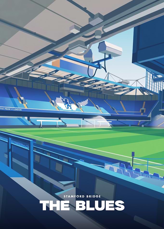 Stamford Bridge The Blues Poster