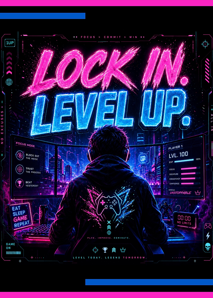 Gamer Locking In and Leveling Up
