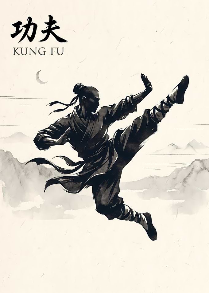 Kung Fu Master in Action