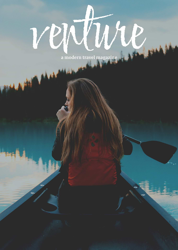 Woman kayaking on a lake