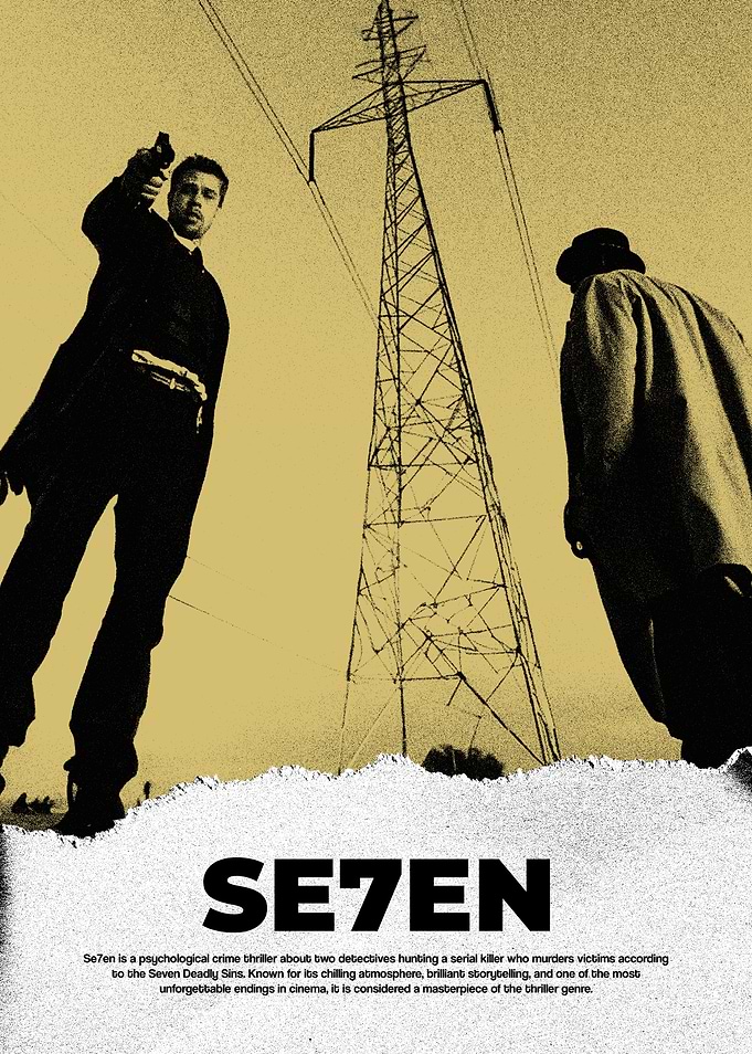 Se7en Movie Poster with Detectives