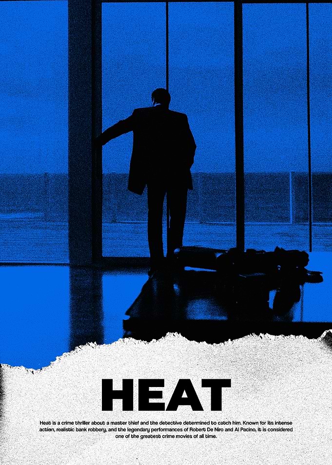 Heat Movie Poster Silhouette