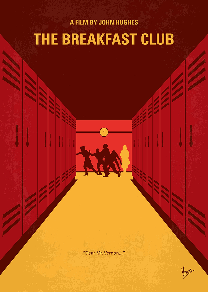 The Breakfast Club Minimalist Movie Poster