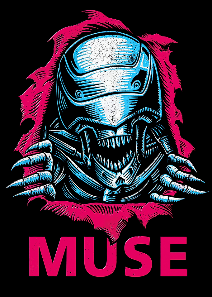 Muse Band Alien Creature Graphic Art