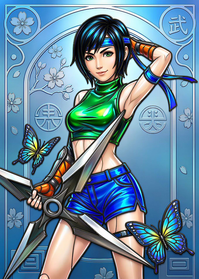 Yuffie Kisaragi Final Fantasy VII Digital Art