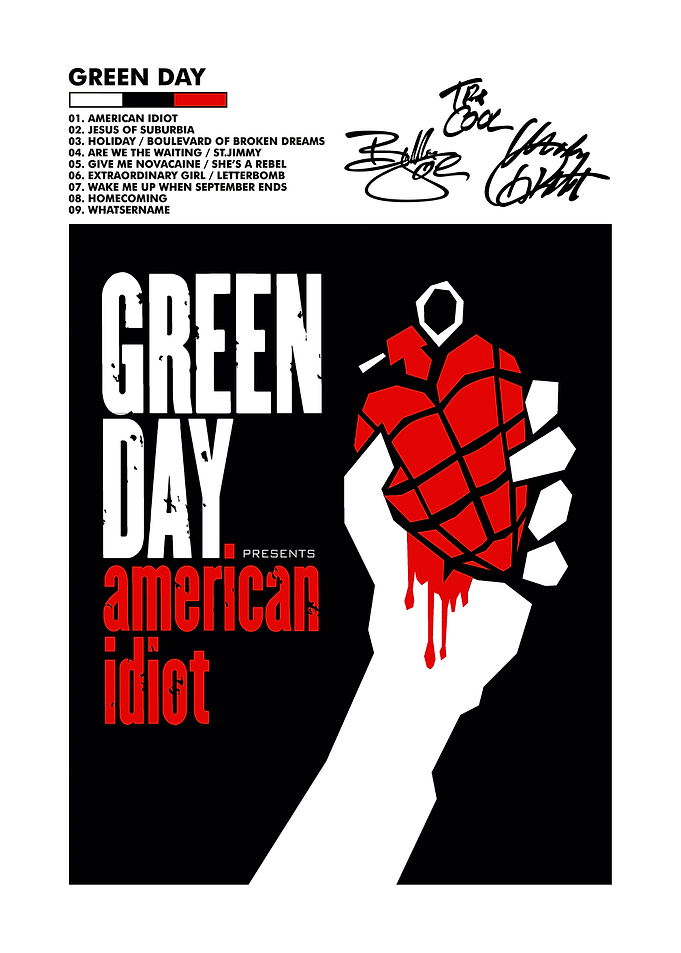 Green Day American Idiot Poster