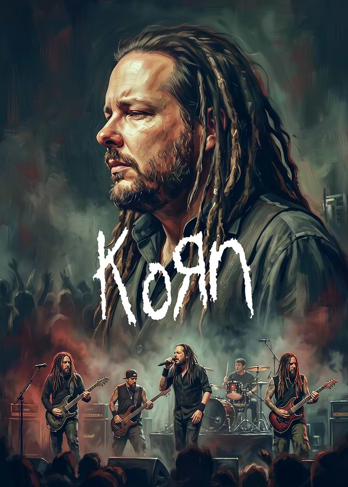 Korn Band Portrait and Live Performance Art