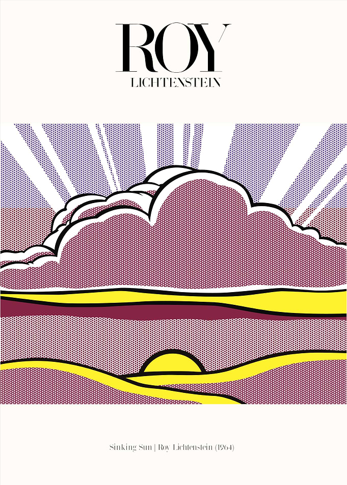Roy Lichtenstein | Sinking Sun Poster