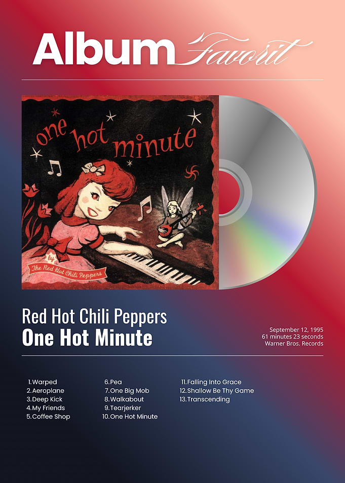 Red Hot Chili Peppers One Hot Minute Album Poster