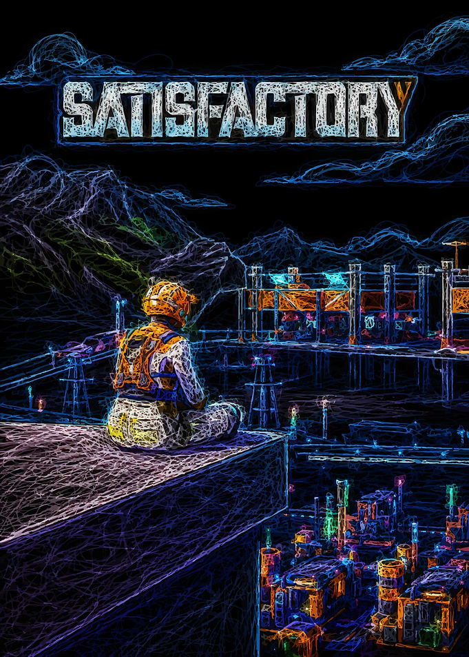 Satisfactory Pioneer Overlooking Industrial Factory