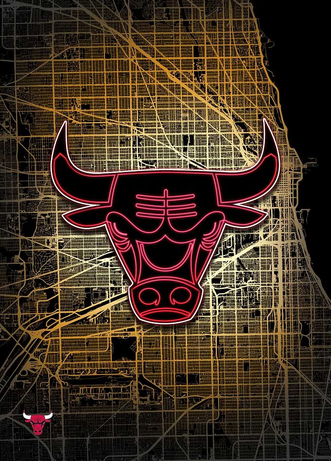 Chicago Map: Bulls Pride