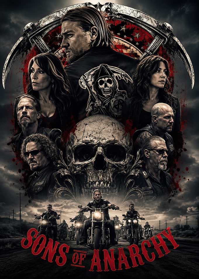 Sons of Anarchy Gritty TV Show Poster