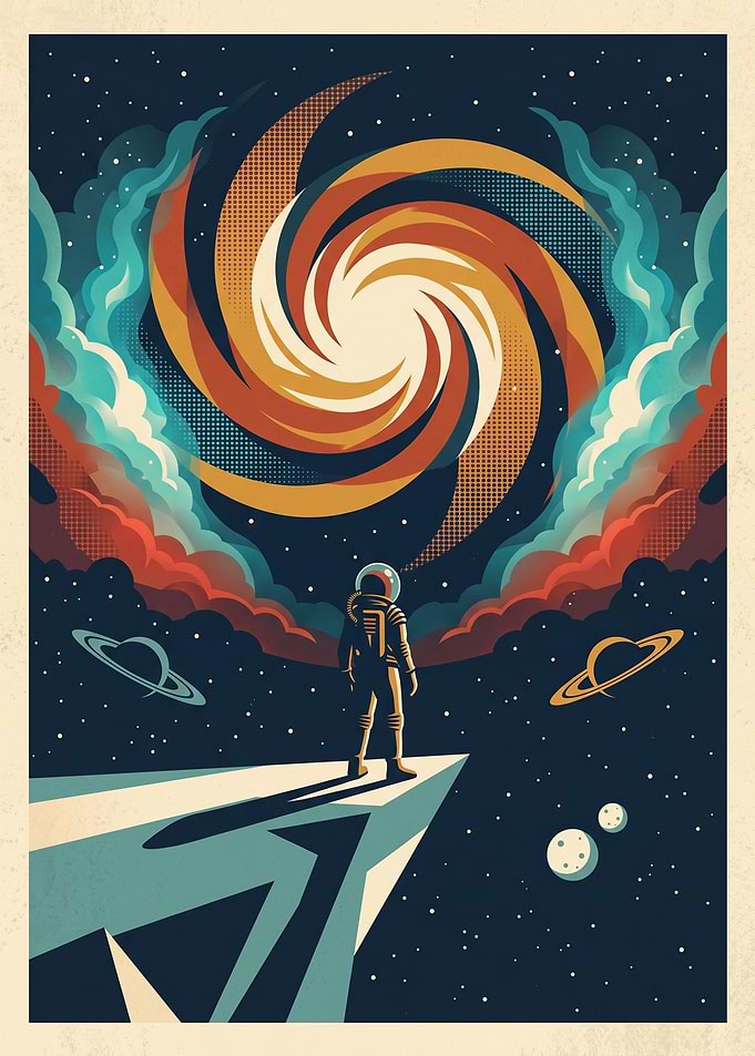 Beyond the Stars: Cosmic Spiral Adventure