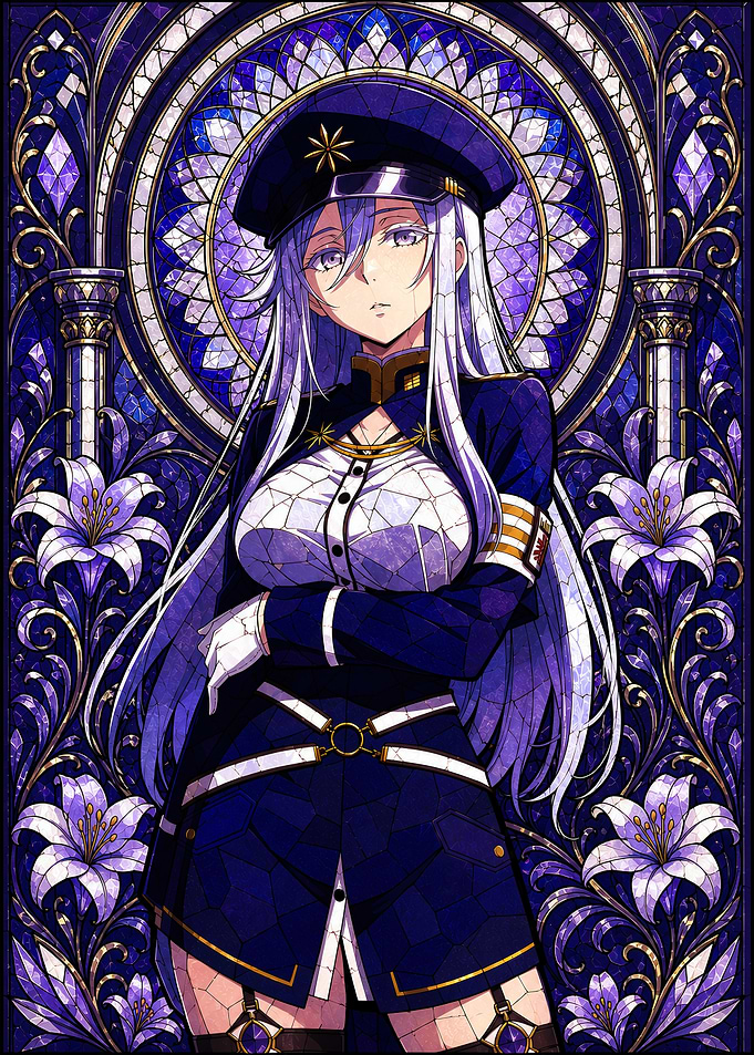 Vladilena Milizé Stained Glass Anime Art