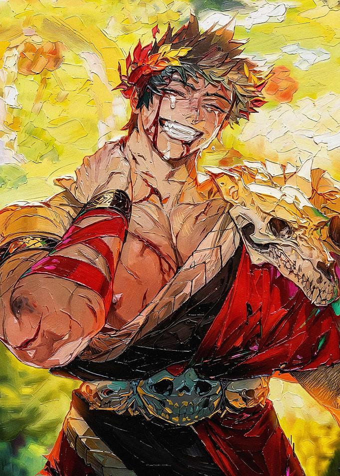 Zagreus from Hades Oil Painting
