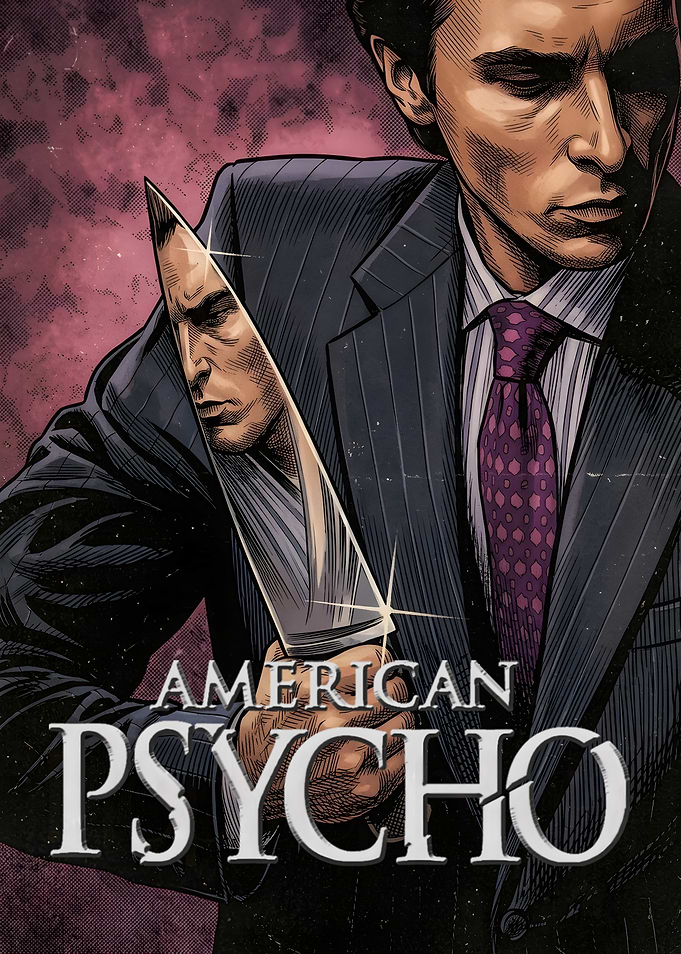 American Psycho Patrick Bateman Comic Art