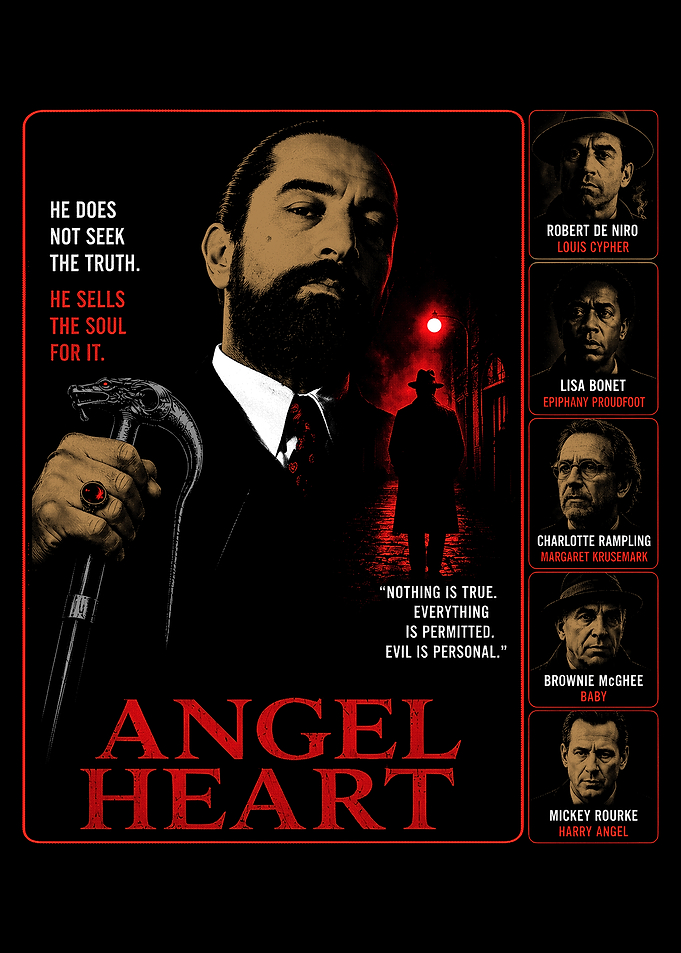 Angel Heart Neo-Noir Movie Poster Art