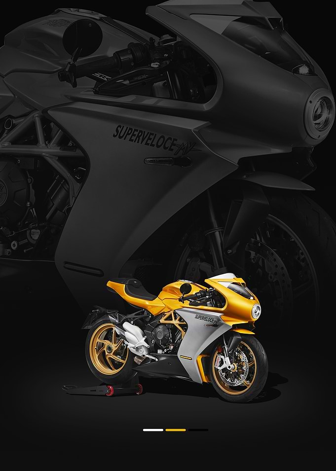 Yellow MV Agusta Superveloce