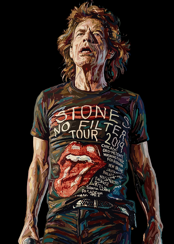 Mick Jagger No Filter Tour Portrait