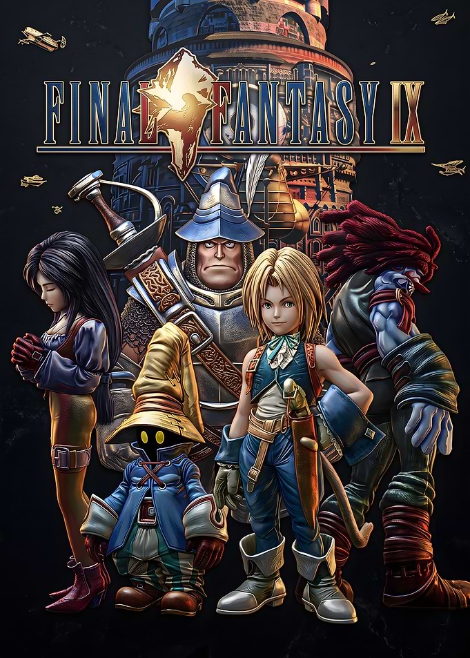 Final Fantasy IX Character Ensemble Poster