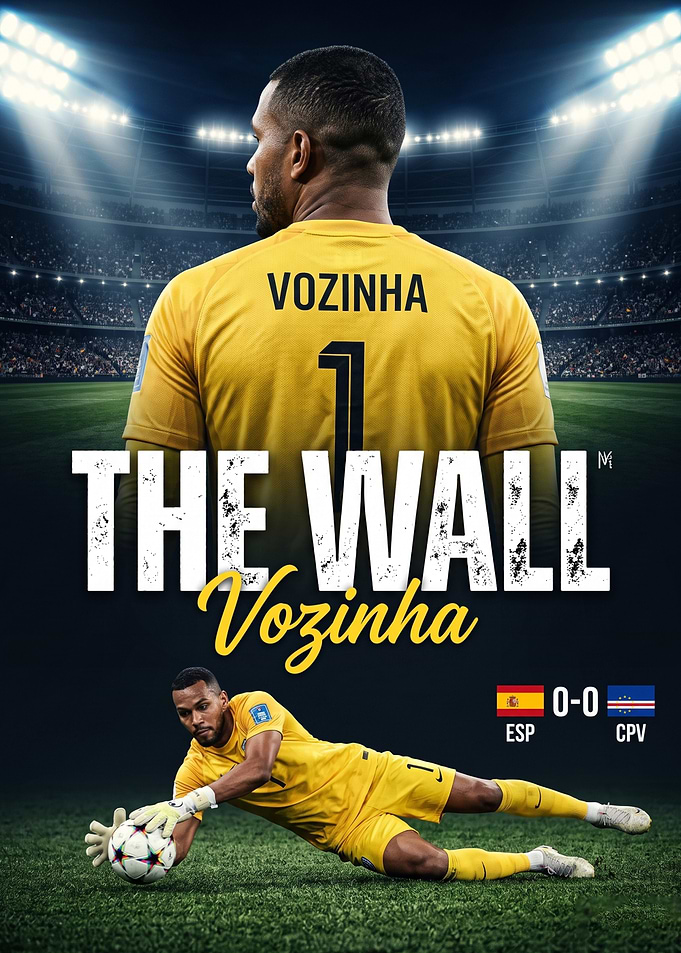 Vozinha The Wall Soccer Goalkeeper Poster