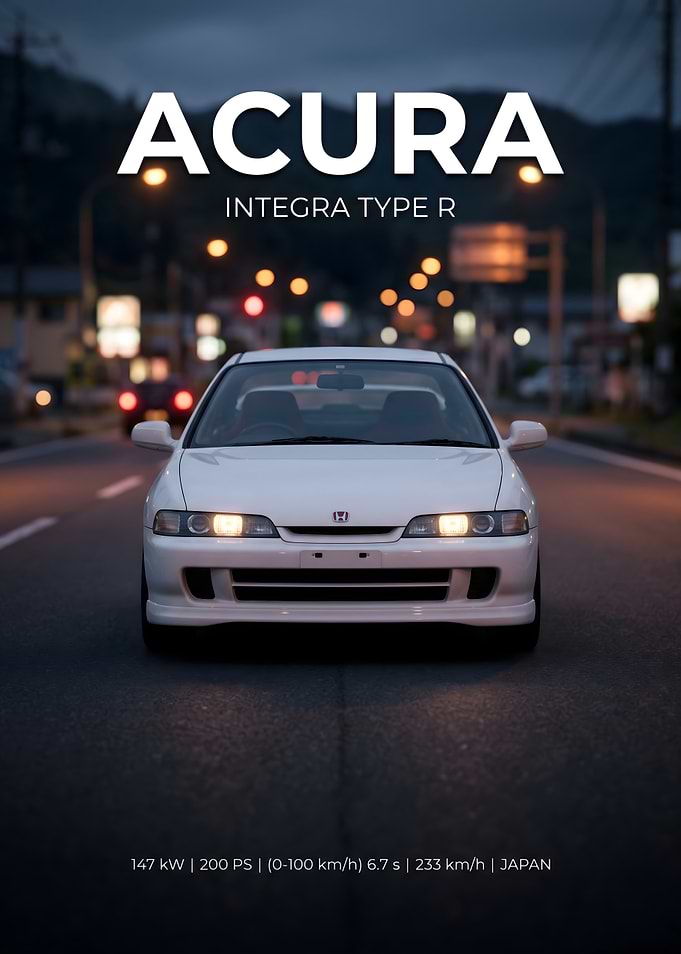 Acura Integra Type R Poster