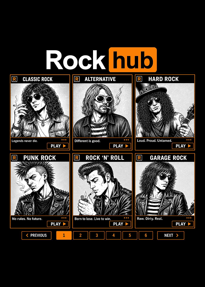 Rockhub Music Genre Parody Poster