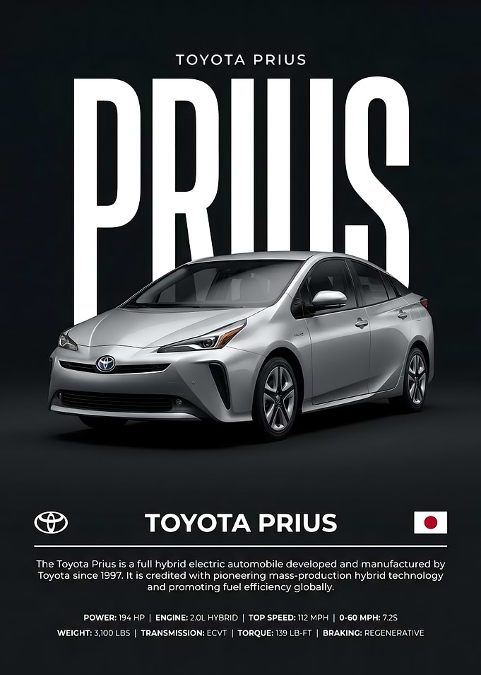 Toyota Prius Promotional Poster