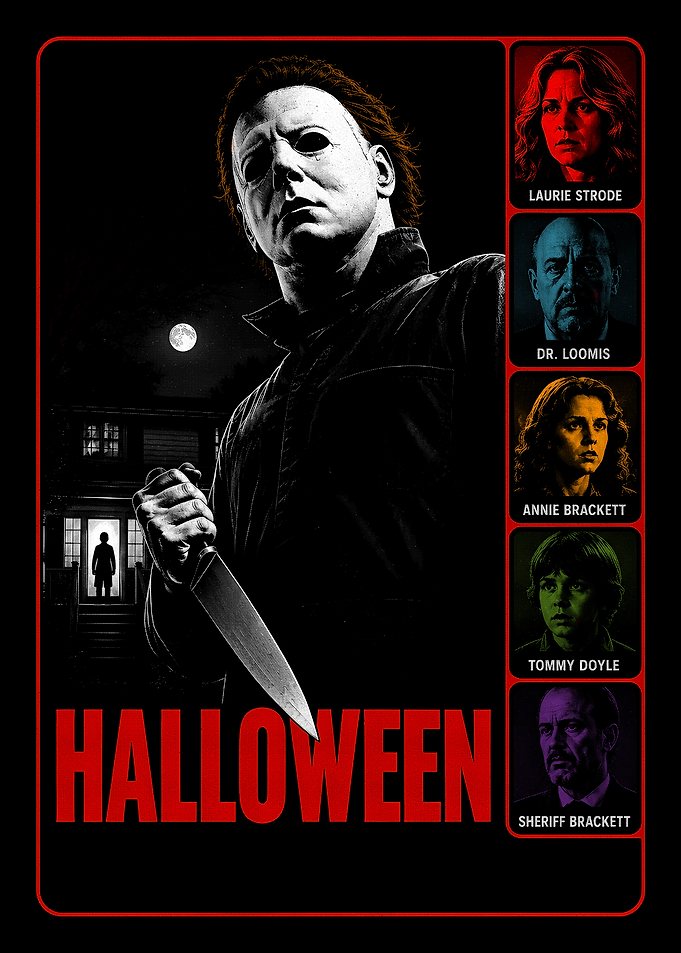 Michael Myers Halloween Movie Poster Art