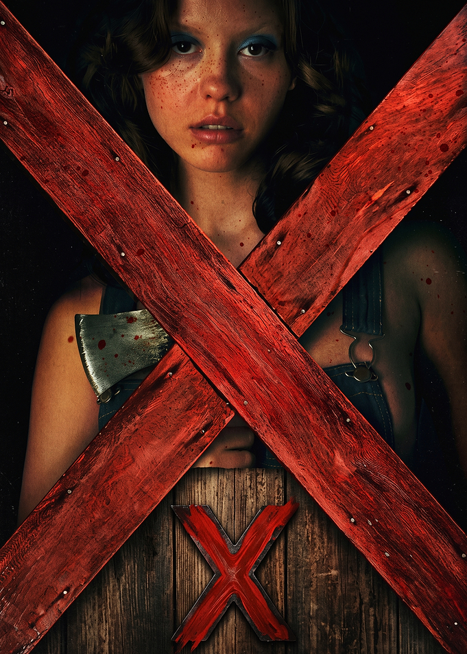 X Movie Poster Featuring Mia Goth