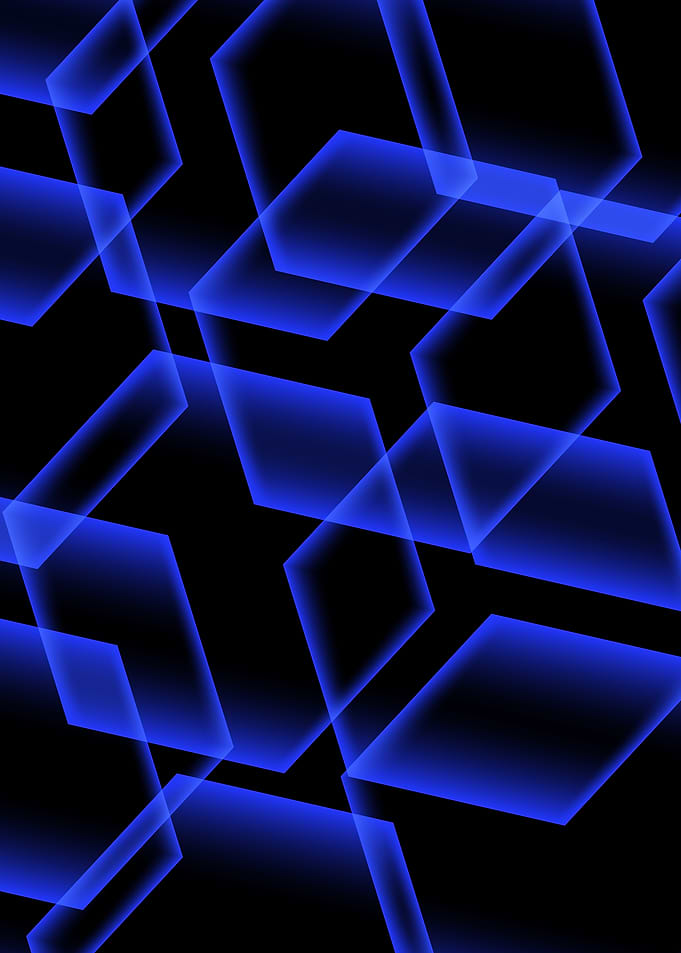 Neon Blue cyber Grid