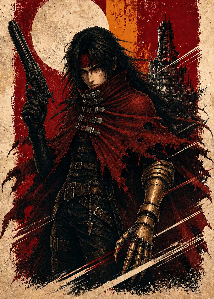 Vincent Valentine Final Fantasy VII Poster