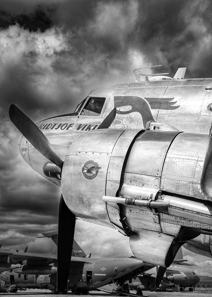 Vintage Douglas DC-3 Fridtjof Viking Plane