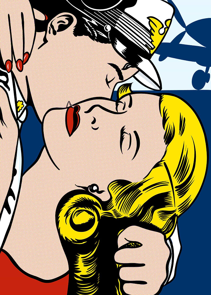 Roy Lichtenstein | The Kiss 1962