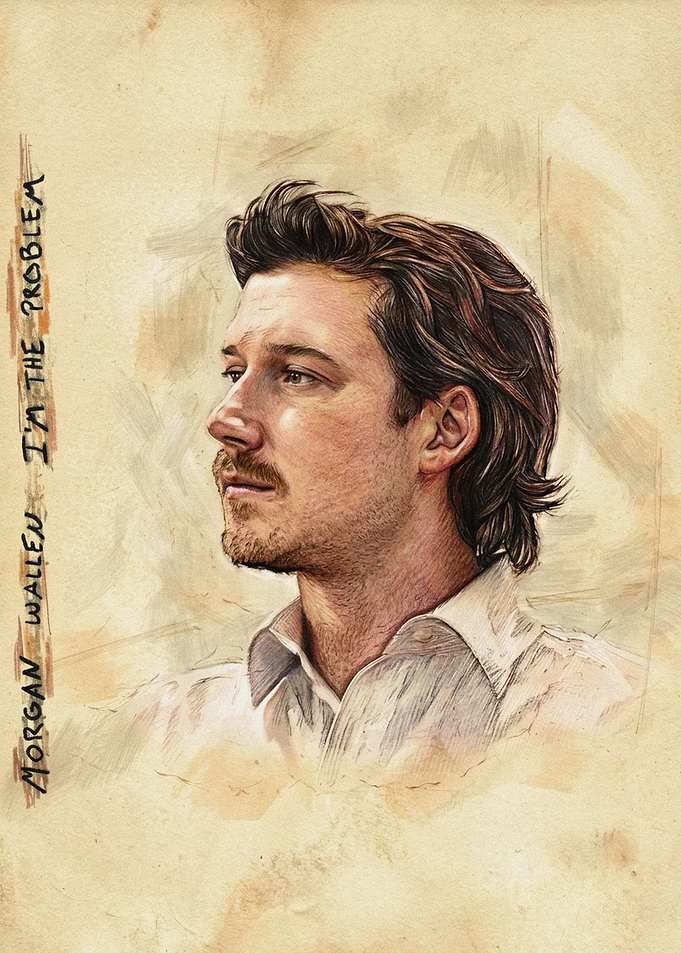 Morgan Wallen Portrait I'm The Problem