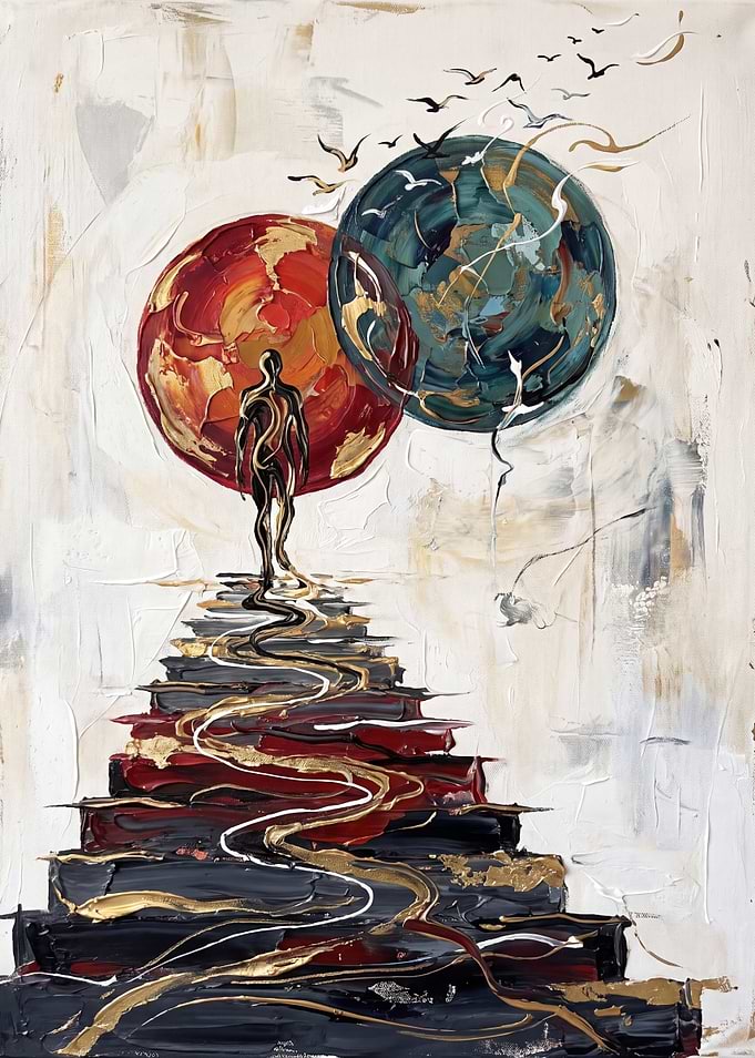 Abstract Journey Toward Celestial Spheres