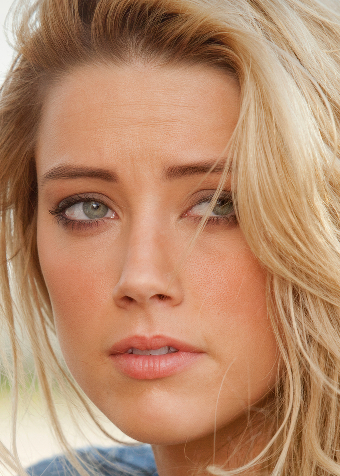 Amber Heard Close-up Portrait
