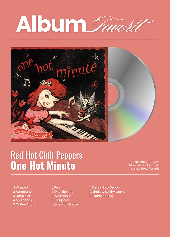 Red Hot Chili Peppers One Hot Minute Album Poster