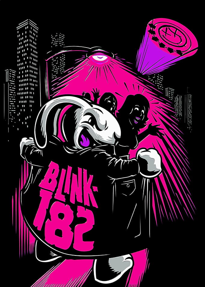 Blink-182 Bunny Flasher Graphic Art