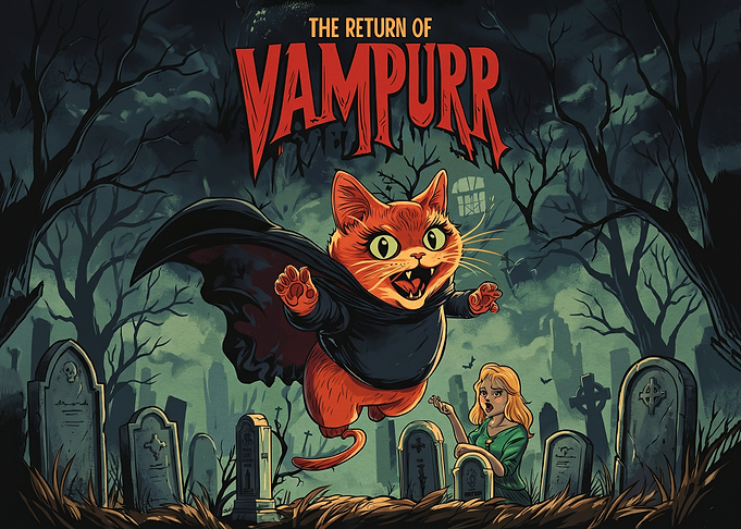 The Return of Vampurr Comic Poster