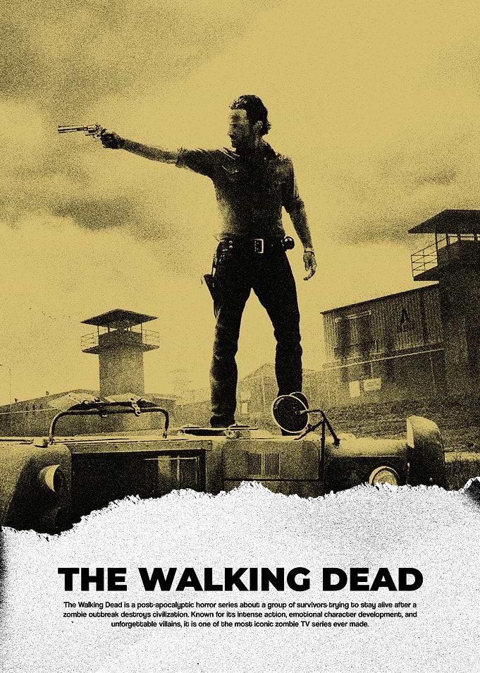 The Walking Dead Rick Grimes Prison Poster