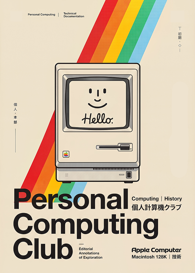 Vintage Apple Macintosh Personal Computing Club Poster
