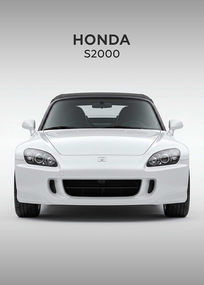 Minimalist Honda S2000 Front View