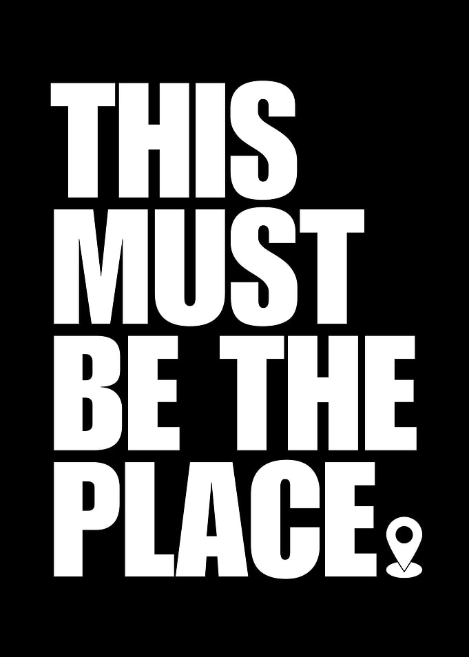 This Must Be The Place Typography