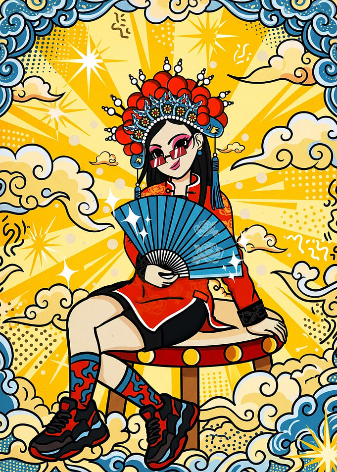 Modern Chinese Opera Pop Art