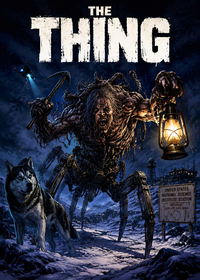 The Thing Movie Poster Illustration