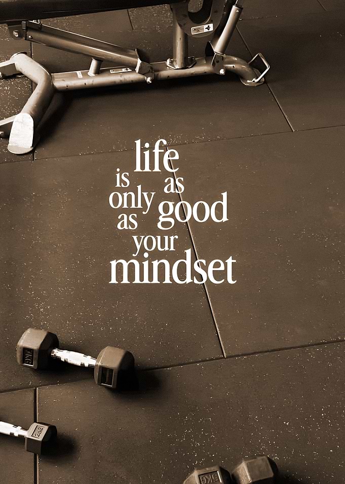 Mindset Quote Gym Motivation Poster
