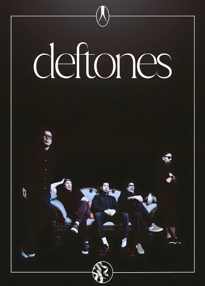 Deftones Band Members on Ornate Sofa Poster